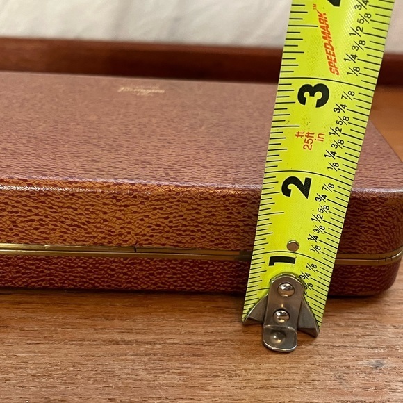 Brown and gold vintage farrington travel jewelry case clutch - Picture 8 of 11